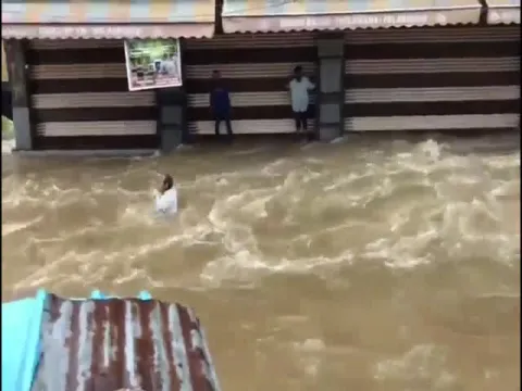 Man Drowns In Flood Water In Old City Hyderabad