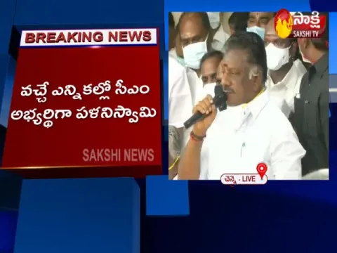 Palaniswami Is AIADMK CM Candidate For Tamil Nadu Polls Announced By Panneerselvam