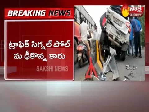 Car Accident At Hyderabad 