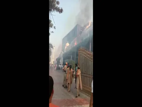 Fire Accident In Telangana Bhavan, Hyderabad