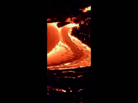 Volcano erupts in Iceland shoots lava into sky