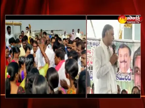 Minister Harish Rao released The Godavari water In The Koodavelli Estuary