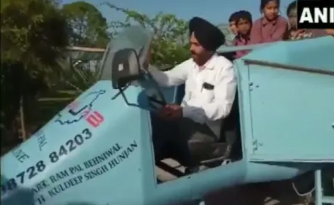 Punjab Rafale Architect Designs Jet Shaped Vehicle In Bathinda