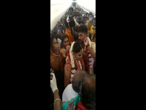 Madurai Couple Gets Married On Plane Video Gone Viral