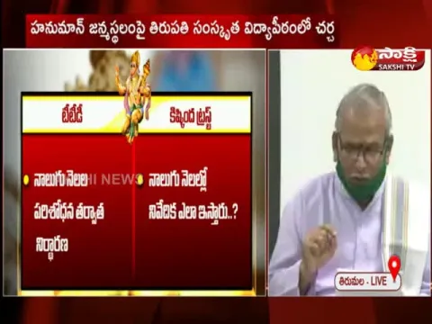 Muralidhara Sharma Comments Over Hanuman Birth Place