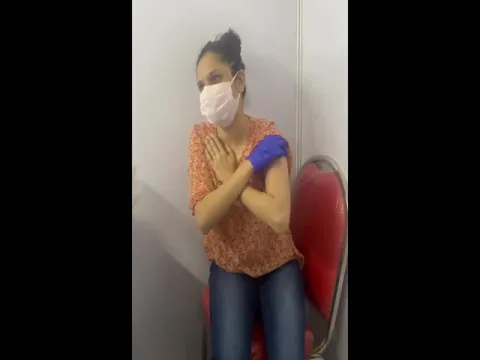 Actress Ankita Lokhande Is Afraid Of Syringe While Taking Vaccine