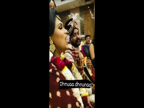 Viral Video: Bride Puffs Away Rings of Smoke in Front of Guests