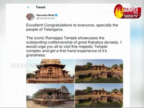 PM Modi Happy With UNESCO Recognition Of Ramappa Temple