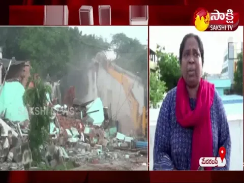 Demolition of encroachments In kothagudem 