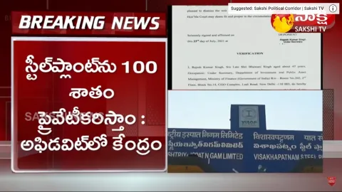 Centre Files Affidavit On Steel Plant Privatization In AP High Court