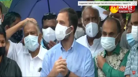 Rahul Gandhi With Media On Pegasus Discussion In Parliament