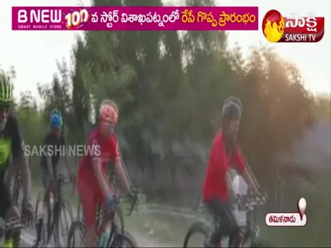 Tamil Nadu CM Stalin riding a bicycle