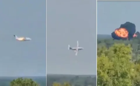 Russian Military Transport Plane Prototype Crashes Near Moscow