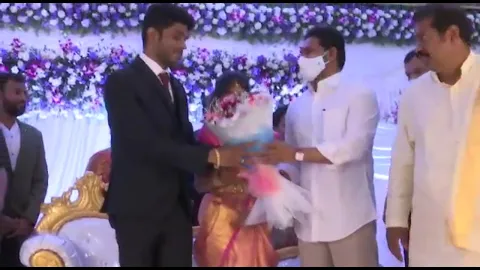 CM YS Jagan Attends IAS Officer K Praveen Son Marriage Reception
