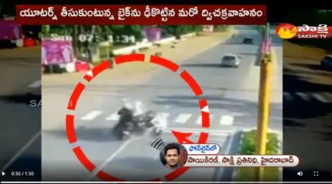 CC Footage  Visuals On Medchal Bike Accident 