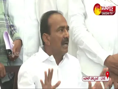 Etela Rajender Press Meet At Apollo Hospital