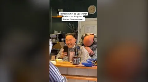 Man Asks Barber To Style His Hair Like Kim Jong Un