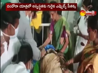 Congress MLA Seethakka Suffers Illness At Dalitha Girijana Dandora Sabha