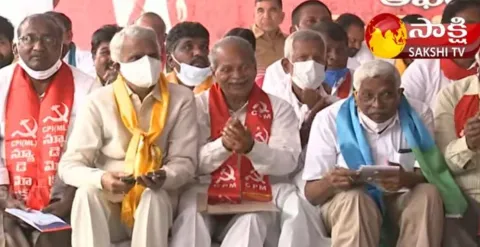 Opposition Parties Maha Dharna Along With Congress Against TRS And Central Govt