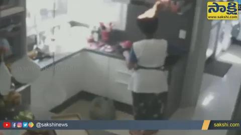 Woman Hair Catches Fire While Working In Kitchen Video Gone Viral