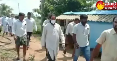 Speaker Tammineni Sitaram Examined Crop Damage in Srikakulam