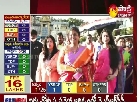 RK Roja Birthday: MLA RK Roja Visits Tirumala