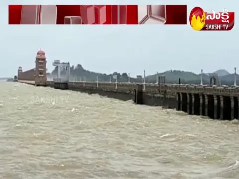 Heavy water inflow in tungabadra dam