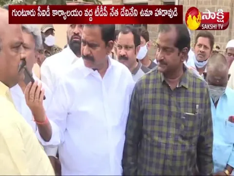 TDP Leader Devineni Uma Arrested at CID Office
