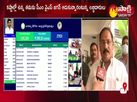 Beneficiaries feel happy about jagananna chedodu