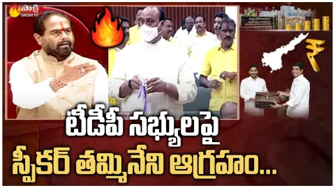 AP Speaker Thammineni Seetharam Fires On TDP Leaders Behaviour In AP Assembly 2022