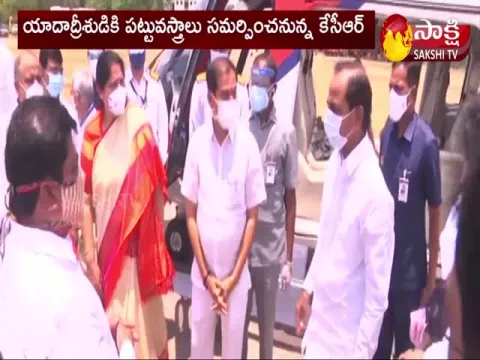 CM KCR Visits Yadadri Sri Lakshmi Narasimha Swamy Temple