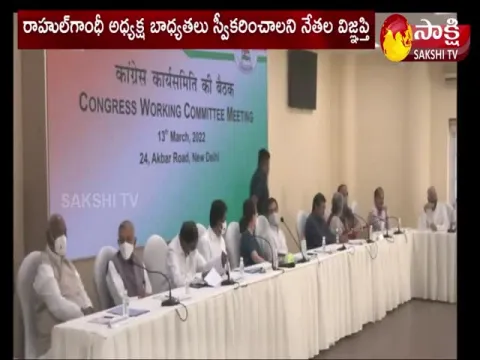 Again Sonia Gandhi As Congress President At CWC Meeting