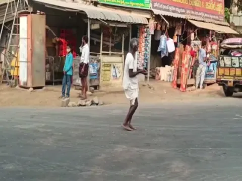 Old Man Dancing On Road In Khammam Video Gone Viral