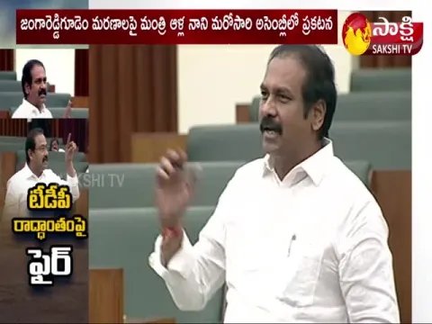 TDP Leaders Overacting In Assembly On Jangareddigudem Incident 