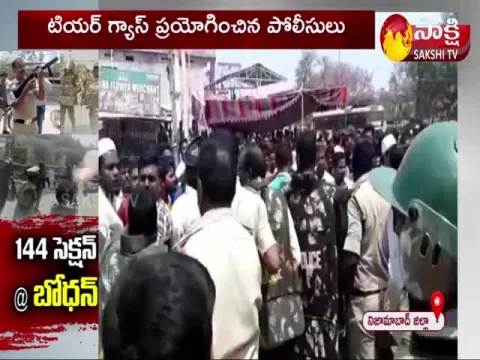 High Tension In Bodhan Nizamabad Disctrict