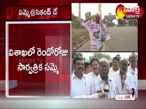 Visakha Bandh Day 2: Vizag Steel Plant Employees Protest Against Privatization