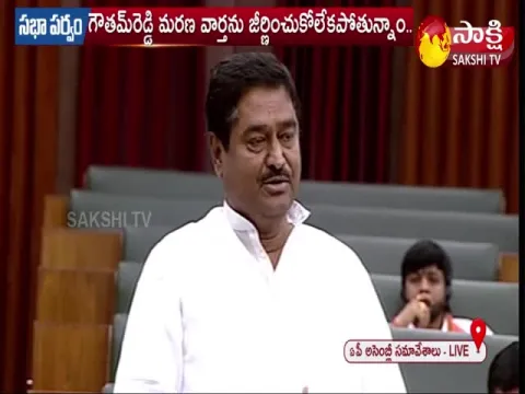 MLA Dharmana Prasada Rao About Mekapati Goutham Reddy