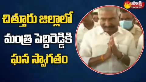 Minister Peddireddy Ramachandra Reddy Chittoor Dist Tour
