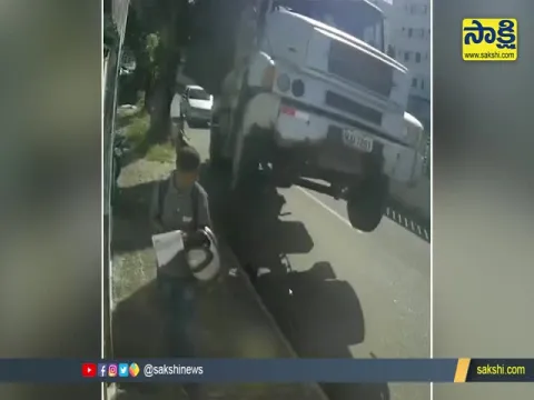 Viral Video: Man's Incredibly Lucky Escape After Truck Veers Off Road