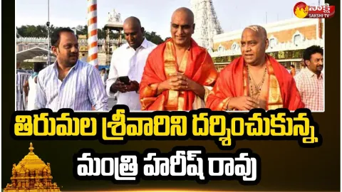 Telangana Minister Harish Rao Visits Tirumala