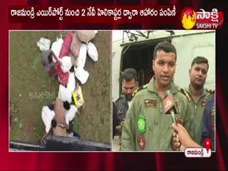 Indian Navy Helicopters Continue Relief Operations in AP