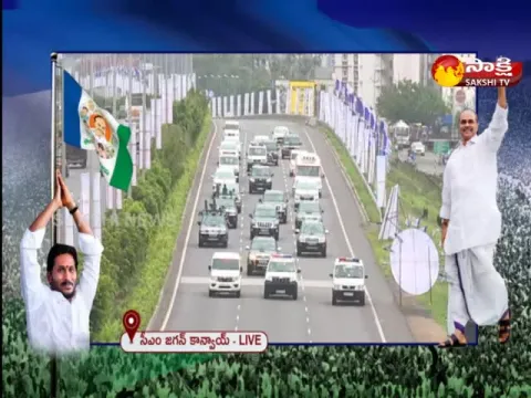YSRCP Plenary 2022: CM YS Jagan Convoy Visuals