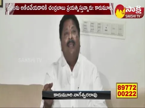 YSRCP Minister Karumuri Nageswar Rao Comments On Chandrababu