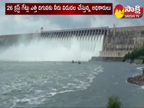 Nagarjuna Sagar 26 Gates Open Over Heavy Floods