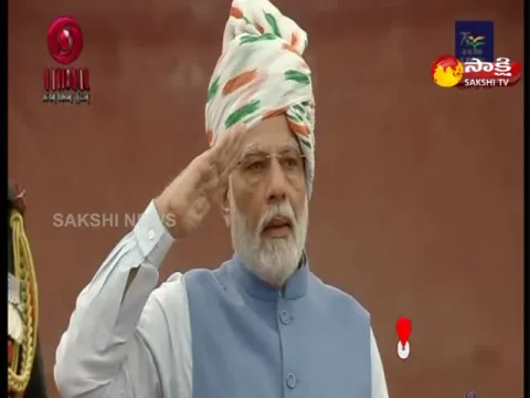 PM Narendra Modi Hoists National Flag At Red Fort