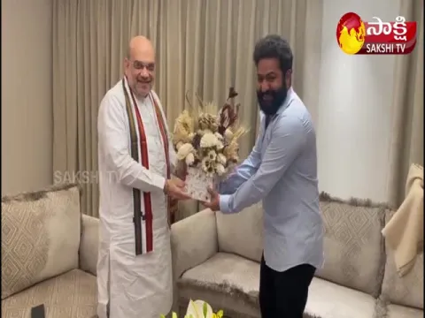 Tollywood Hero Jr NTR Meet With Amit Shah At Novotel 