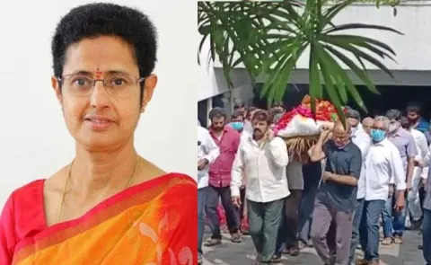 Sr NTR Daughter Uma Maheswari Funeral