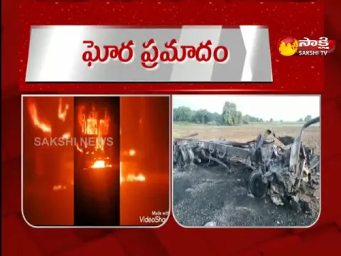 Gas Cylinder Lorry Accident In Prakasham District