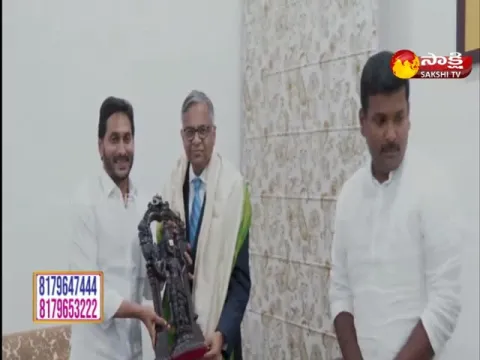 Tata Sons Chairman Met CM Ys Jagan