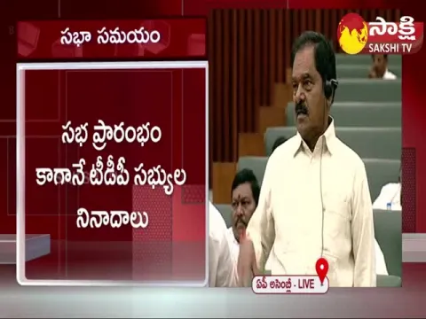 Minister Narayana Swamy Fires On TDP MLAs In AP Assembly Sessions 2022 Day 5